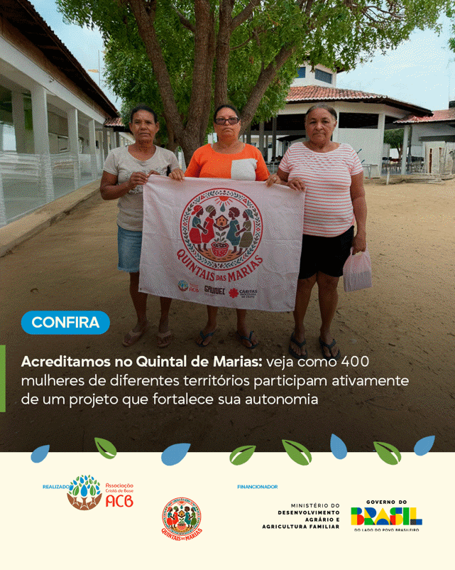 Informações oficiais – Projeto Quintais das Marias
